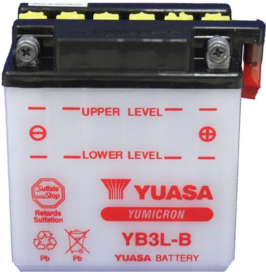 Yuasa Deschis Baterie Motocicleta YB3L-B cu Capacitatea 3.2Ah