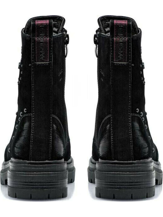 Courtney Combact Wildleder Stiefeletten Damen Schwarz