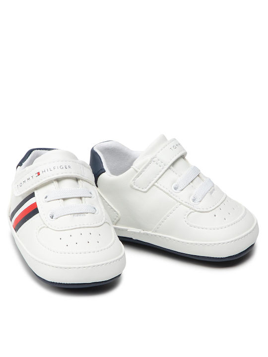 Tommy Hilfiger Βρεφικά Sneakers Αγκαλιάς Λευκά