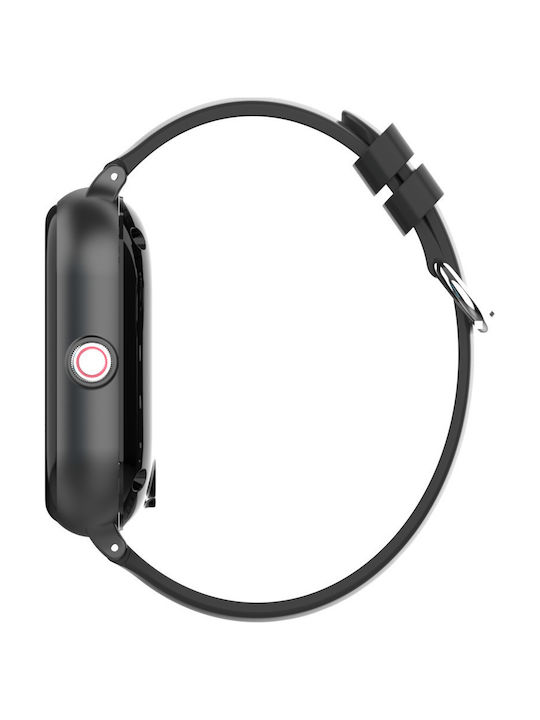 Wonlex Kids Digital Watch KT24 with GPS and Rubber/Plastic Strap Black