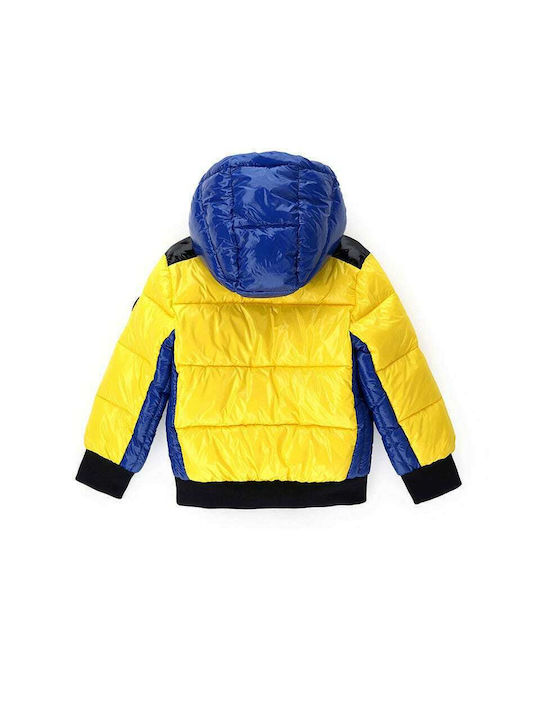 Original Marines Kids Quilted Jacket short Hooded Yellow 2-130758TCX