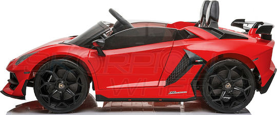 Lamborghini Aventador SVJ Două Locuri Cu Telecomandă Licențiat 24 Volt Roșu Pentru 6+ Ani