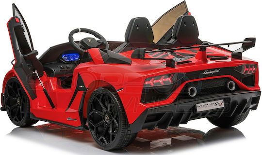 Lamborghini Aventador SVJ Două Locuri Cu Telecomandă Licențiat 24 Volt Roșu Pentru 6+ Ani