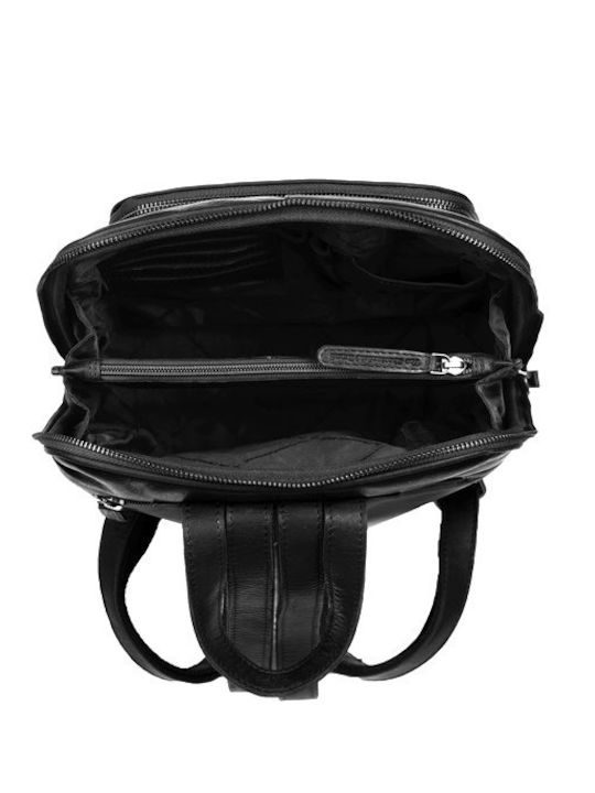 Leather Women's Bag Backpack Black