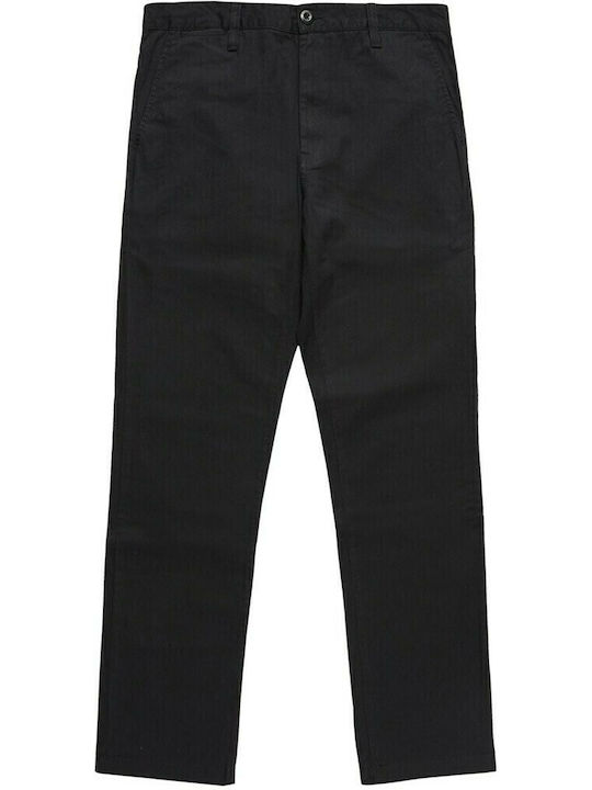 Worker Παντελόνι Chino σε Ίσια Γραμμή Μαύρο