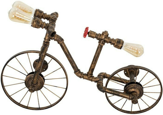 GloboStar Swiftwalker Vintage Leuchte Wand mit Fassung E27 Bronze 85x29.5x55cm