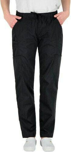 B-Well Dante Unisex Pantaloni medicali Negru din Bumbac și Poliester