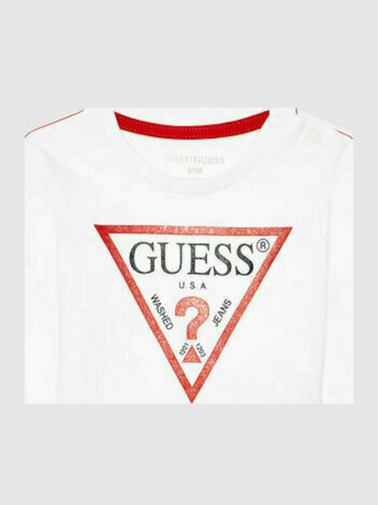 Kids Long-sleeved White Top