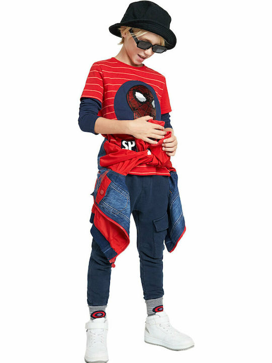 Παιδική Μπλούζα Μακρυμάνικη Κόκκινη Spider