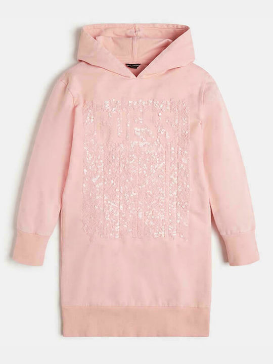 Rochie-bluză pentru copii Cu mânecă lungă Roz