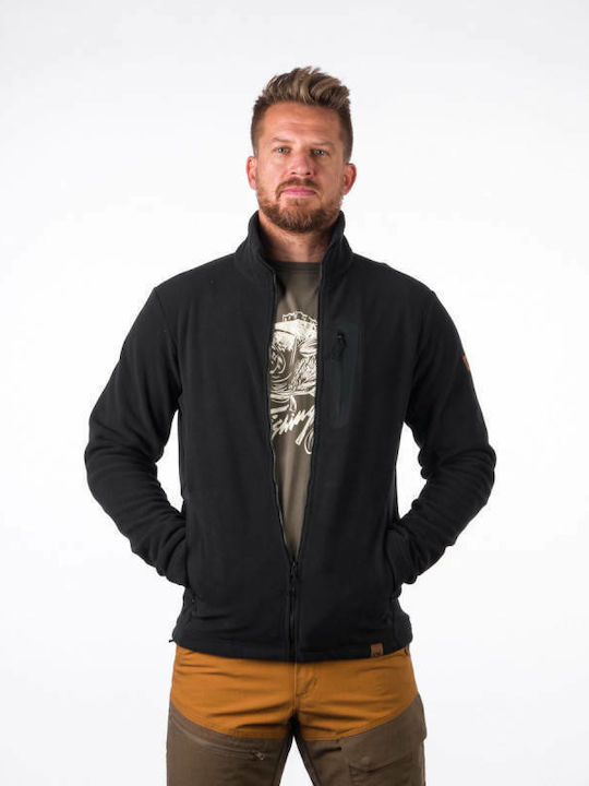 Franklin Men's Fleece Cardigan Black