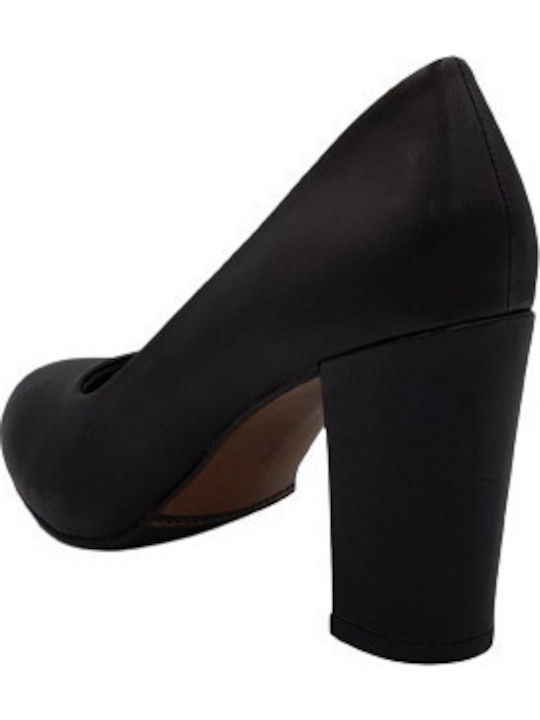 Leder Pumps Schwarz