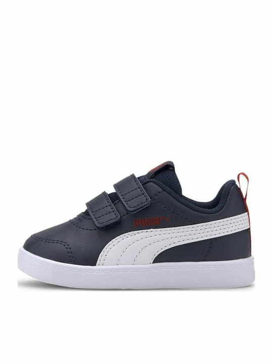 Courtflex Kids Sneakers with Scratch Navy Blue