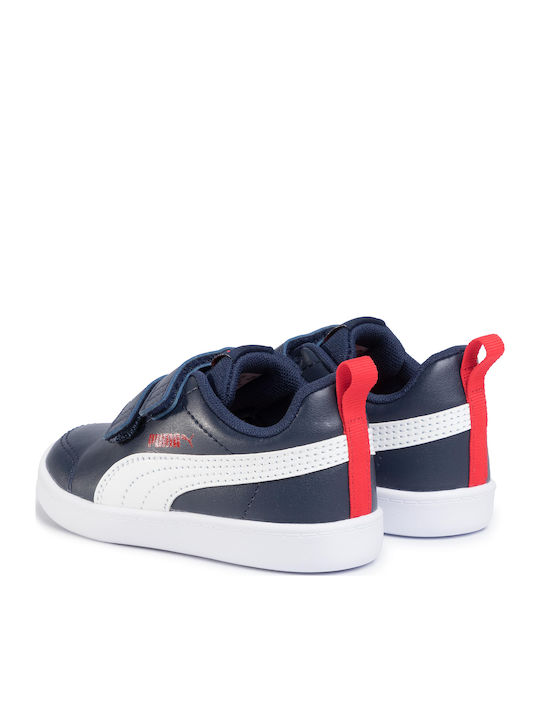 Courtflex Kids Sneakers with Scratch Navy Blue