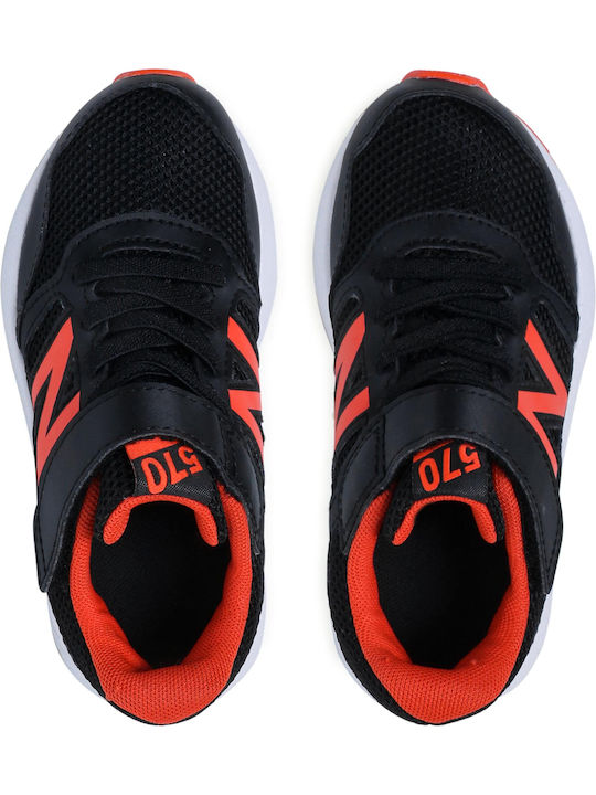 570 Kids Sneakers with Scratch Black