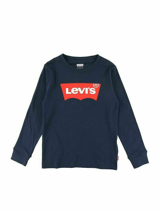 Levi's Bluză pentru copii Cu mâneci lungi Albastră