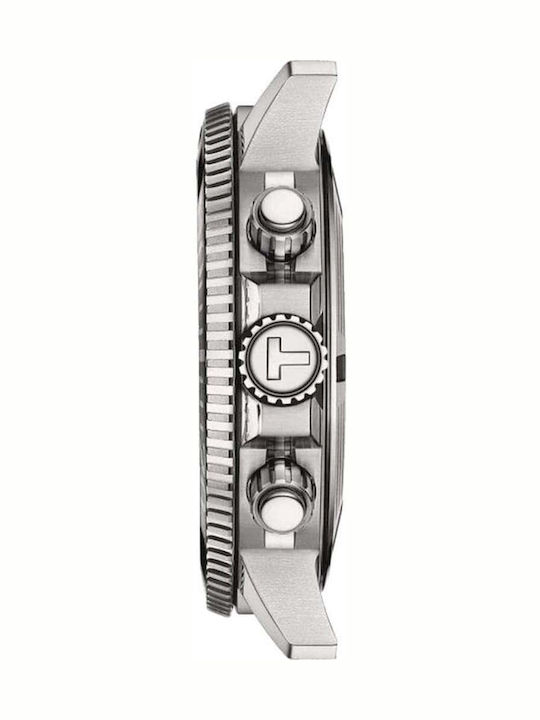 Tissot Seastar 1000 Men's Watch 45.5mm Chronograph Battery with Silver Metal Bracelet