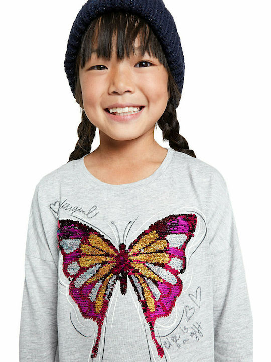 Детска блуза Сив Butterfly