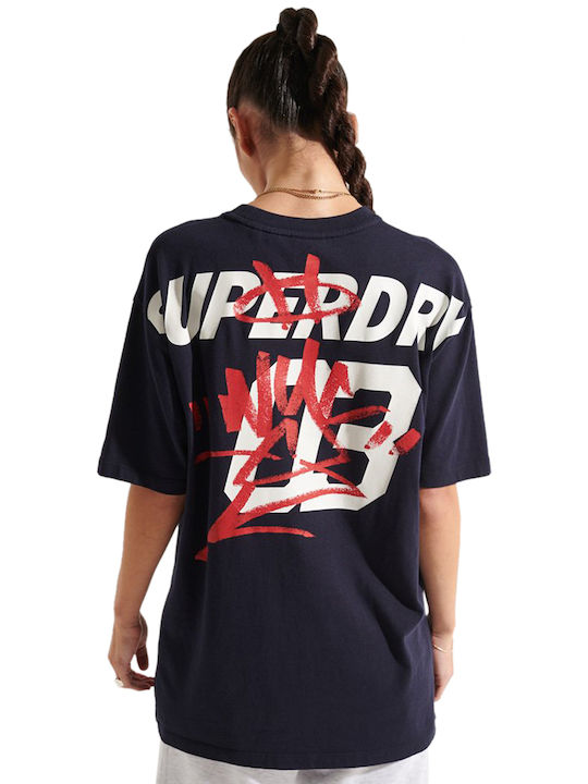 Superdry Damen T-shirt Marineblau