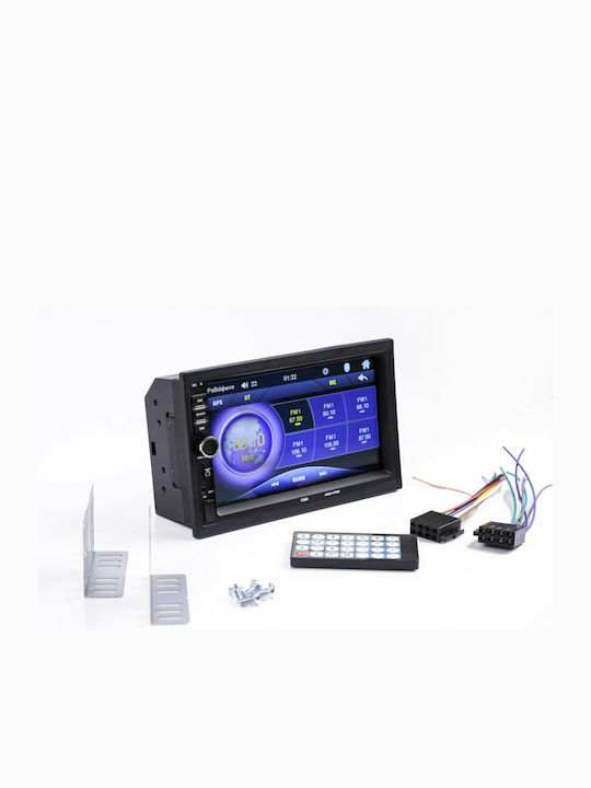 Osio Car Audio System 2DIN (Bluetooth/USB/AUX) with Touch Screen 7"