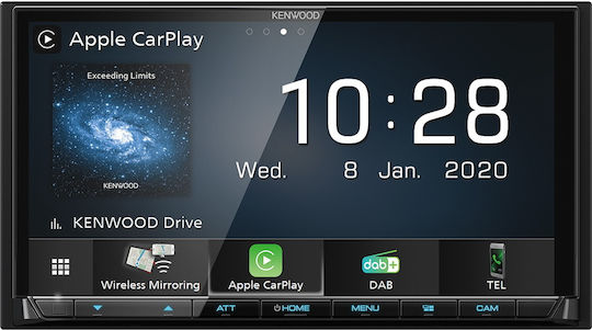 Kenwood Sistem Audio Auto 2DIN (Bluetooth/USB) cu Ecran Tactil 7"