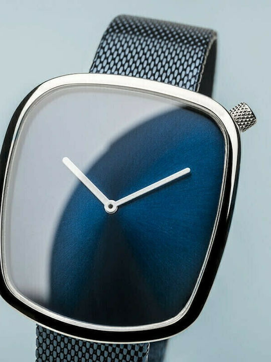 Bering Time Damen Uhr mit Blau Metallarmband