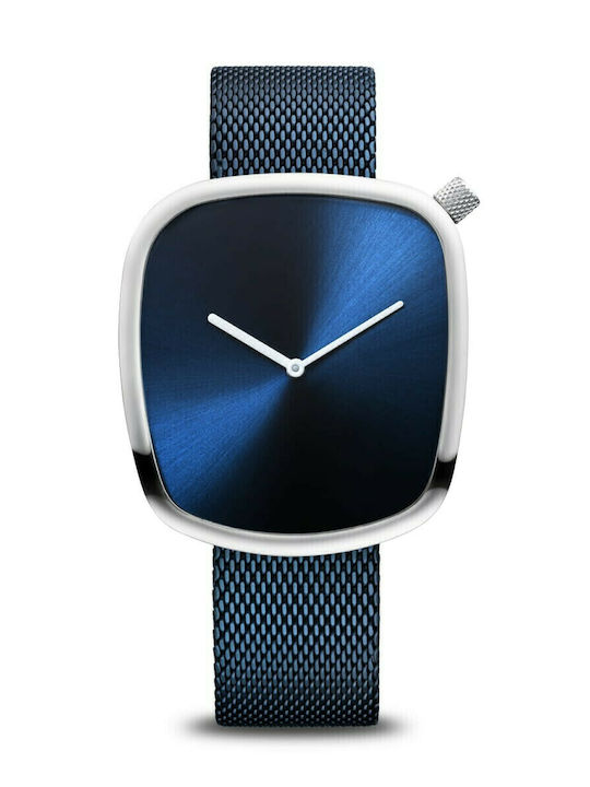 Bering Time Damen Uhr mit Blau Metallarmband