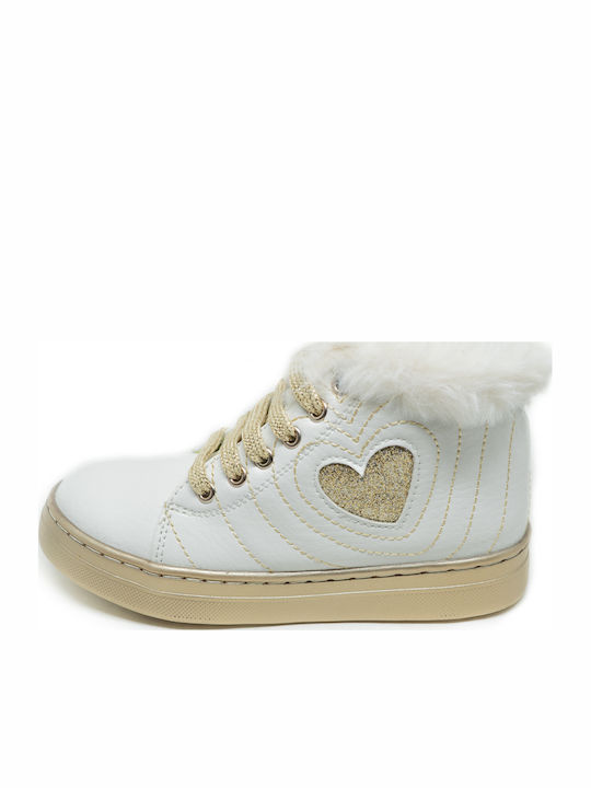 Kinder Sneakers Hoch Anatomisch Weiß