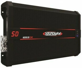 SounDigital Αυτός είναι ο Ενισχυτής Αυτοκινήτου SD8000.1D Evo 1 Kanal (Κλάση D)