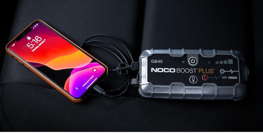 Noco GB40 Boost Plus Φορητός Εκκινητής Μπαταρίας Αυτοκινήτου 1000A με Power Bank / USB / Φακό 12V