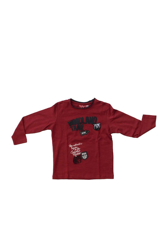 Energiers Children's Blouse Long Sleeve Burgundy