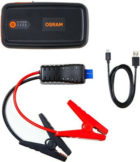 Osram BATTERYstart 300 Φορητός Εκκινητής Μπαταρίας Αυτοκινήτου 13000mAh με Power Bank / USB / Φακό 12V