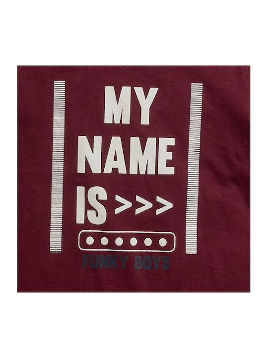 Funky Kids Blouse Long Sleeve Burgundy