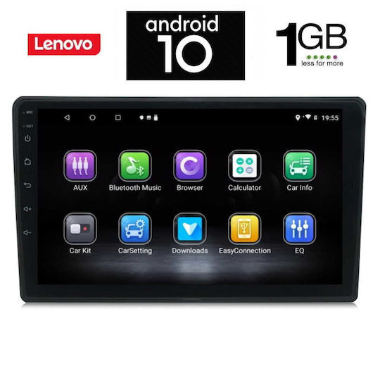 Lenovo Sistem Audio Auto pentru Seat Exeo Audi A4 2002-2008 (Bluetooth/USB/AUX/WiFi/GPS/Apple-Carplay/Android-Auto/Partitură) cu Ecran Tactil 9"