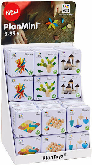 Plan Toys Wooden Top Mini (Various Designs/Assortment of Designs) 1pc