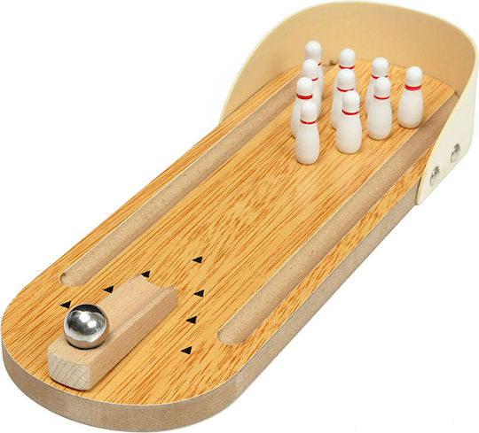 Wooden Tabletop Pinball Bowling for 3+ Years Old