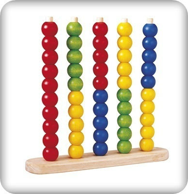 Plan Toys Άβακας Abacus made of Wood for 3+ years Years Old