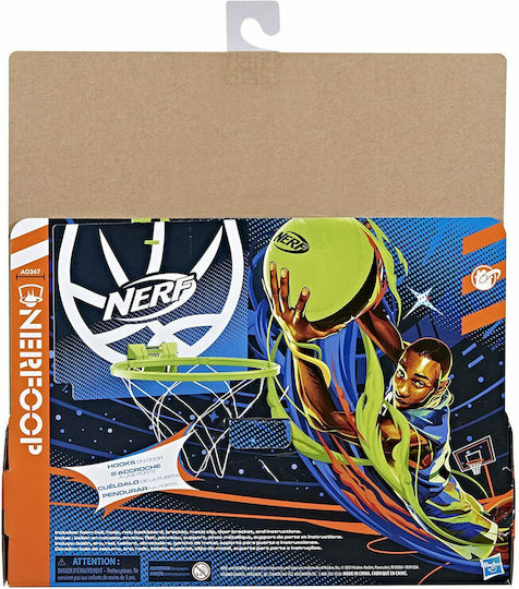 Hasbro Copii Baschet Spațiu interior και Exterior De Perete cu Minge Nerf Nerfoop