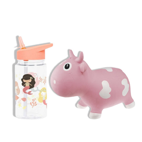 Kidzzfarm Hop Hop Cow Bella for 1+ years Years Pink 40cm.