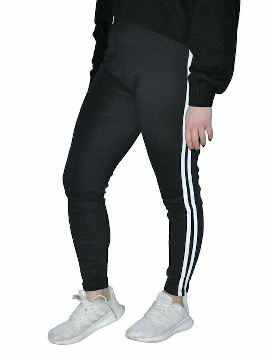 NZR TEKSTIL Damen Elastische Schwarze Leggings