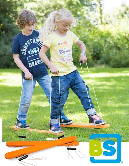 BS Toys Sportspielzeug Outdoor Wooden Walking Ski’s