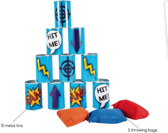 BS Toys Game Target Practice Outdoor Tin Trowing
