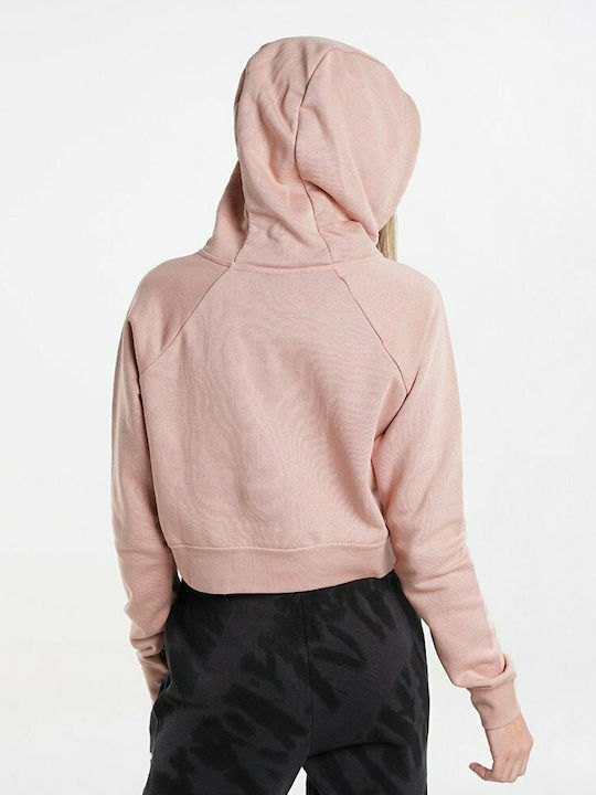 Nike Women's Cropped Hooded Sweatshirt Rose Whisper