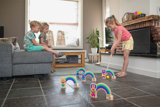 BS Toys Rainbow Outdoor Target Practice Game