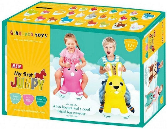 Gerardo’s Toys Χοπ Χοπ Λαγουδάκι Jumpy Rabbit για 1+ Ετών Ροζ 24εκ.
