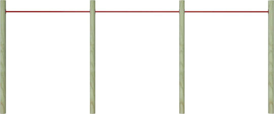 vidaXL Jucărie Exterior Bare de gimnastică artistică