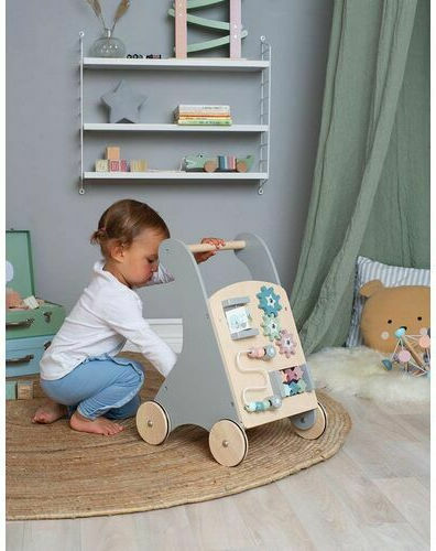 Jabadabado Baby Push Walker for 18+ Months Beige
