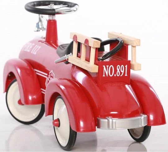Goki Fire Brigade Αυτοκινητάκι Ride On για 12+ μηνών Κόκκινο