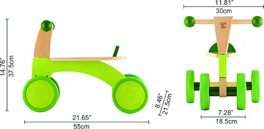 Hape Scoot-Around Ride On για 12+ μηνών Πράσινο