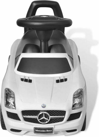 vidaXL Mercedes Benz Foot Powered Baby Push Walker Ride On for 12+ Months White